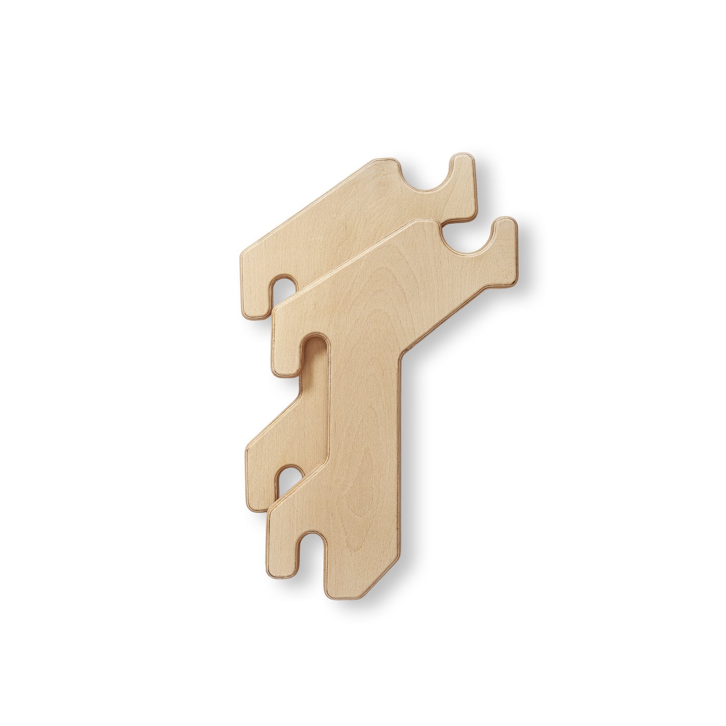 Premium wooden bicycle wall mount attachment designed for MowoFit modular wall bars, crafted from solid Beech wood.